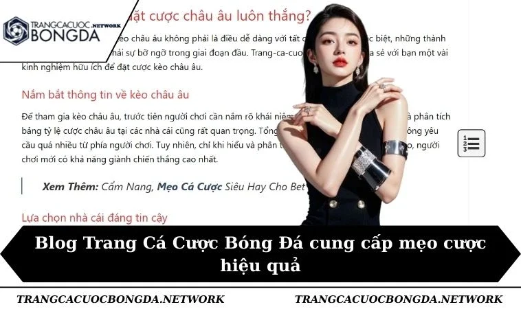 Blog Trang Cá Cược Bóng Đá cung cấp mẹo cược hiệu quả