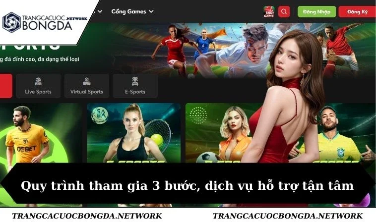 Quy trình tham gia 3 bước, dịch vụ hỗ trợ tận tâm